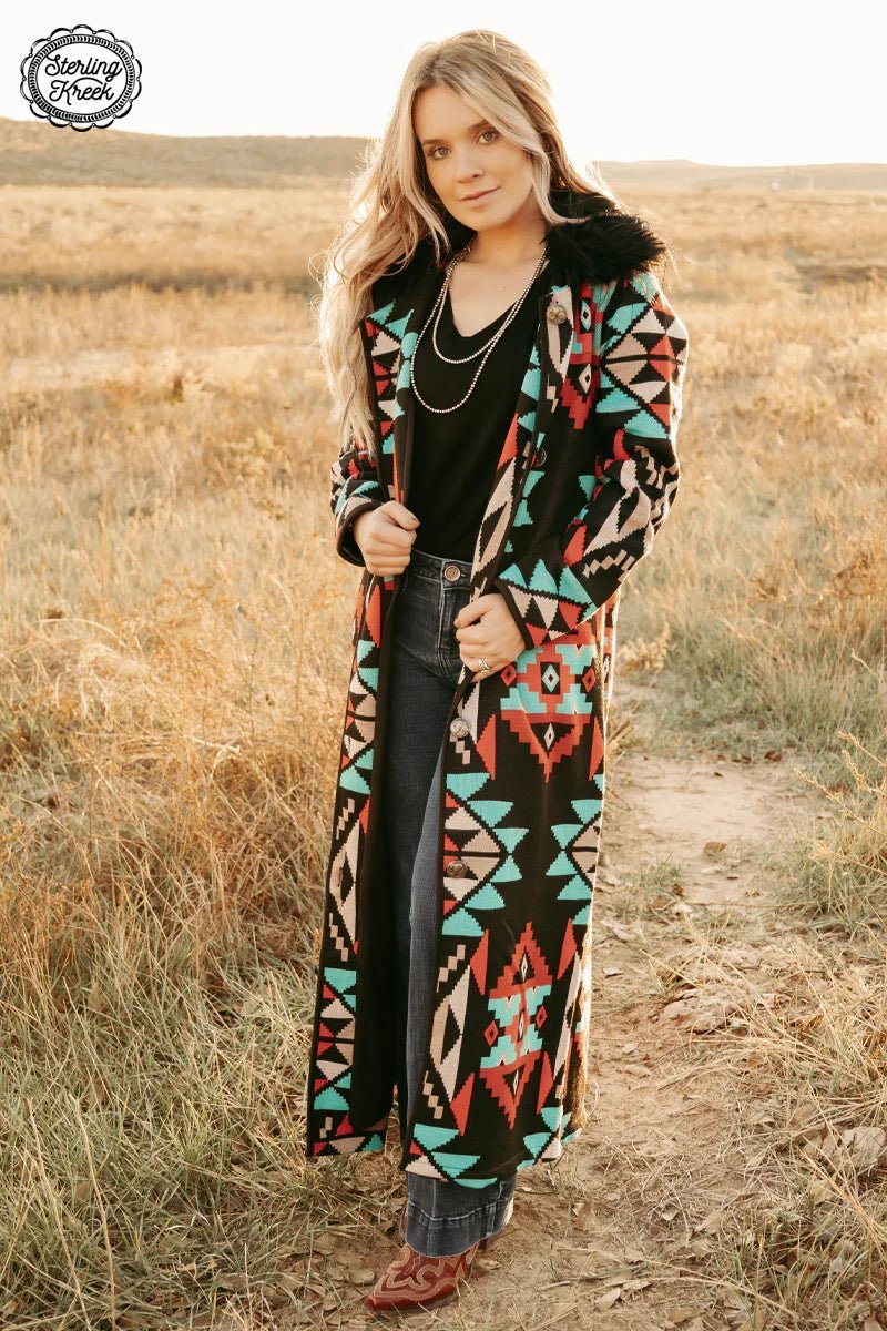 Azteca Knit Duster | shirtandskin