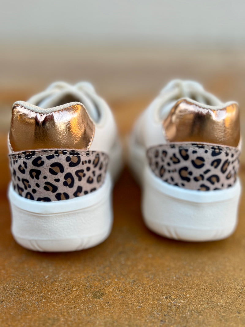 Ivy Nude Leopard Sneakers | shirtandskin