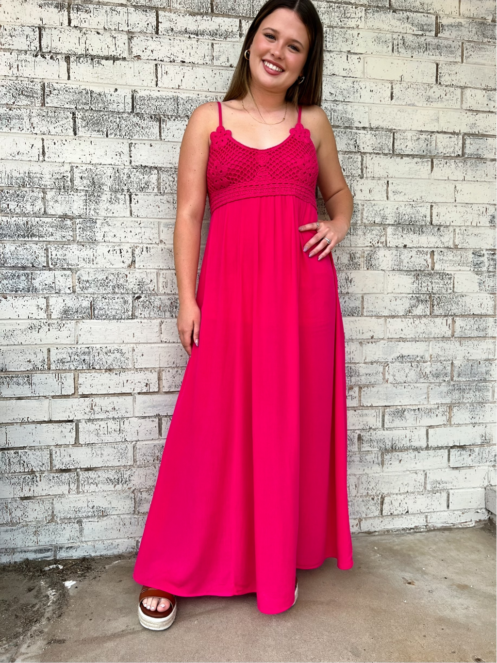 Don't Fuchsia Around With Me Maxi Dress | shirtandskin