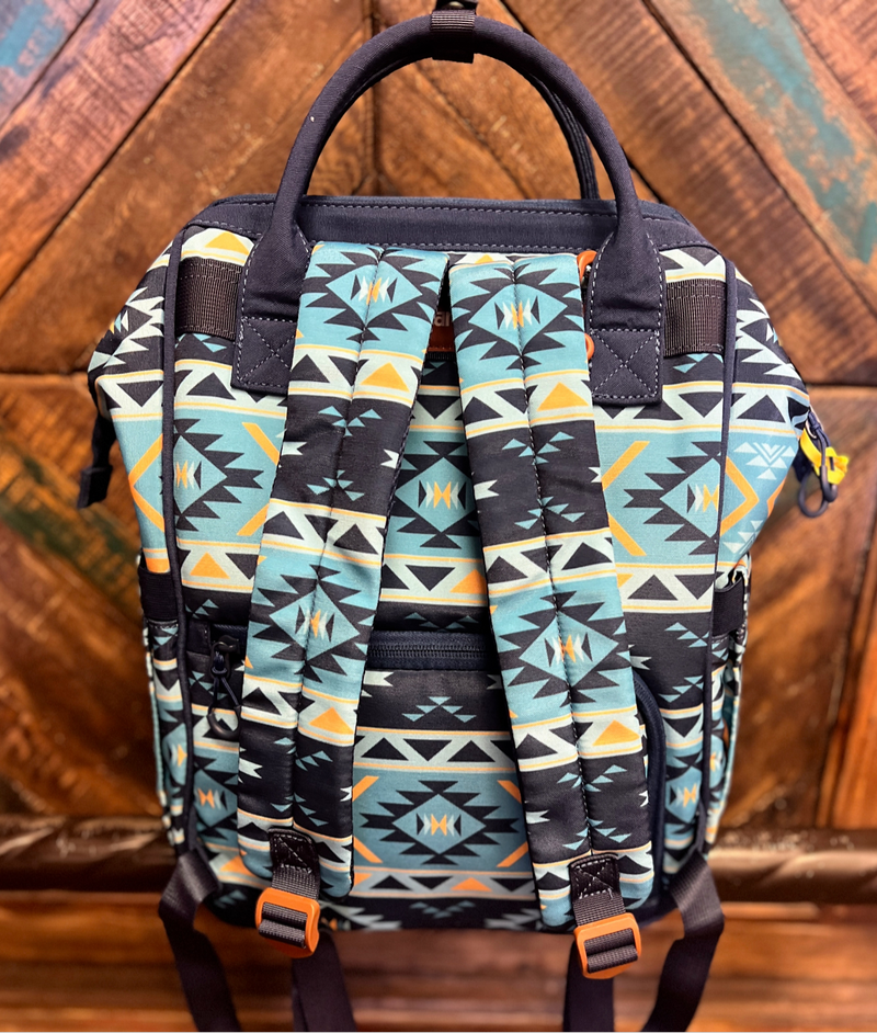 The Original Wrangler Diaper Bag -Navy & Blue | shirtandskin