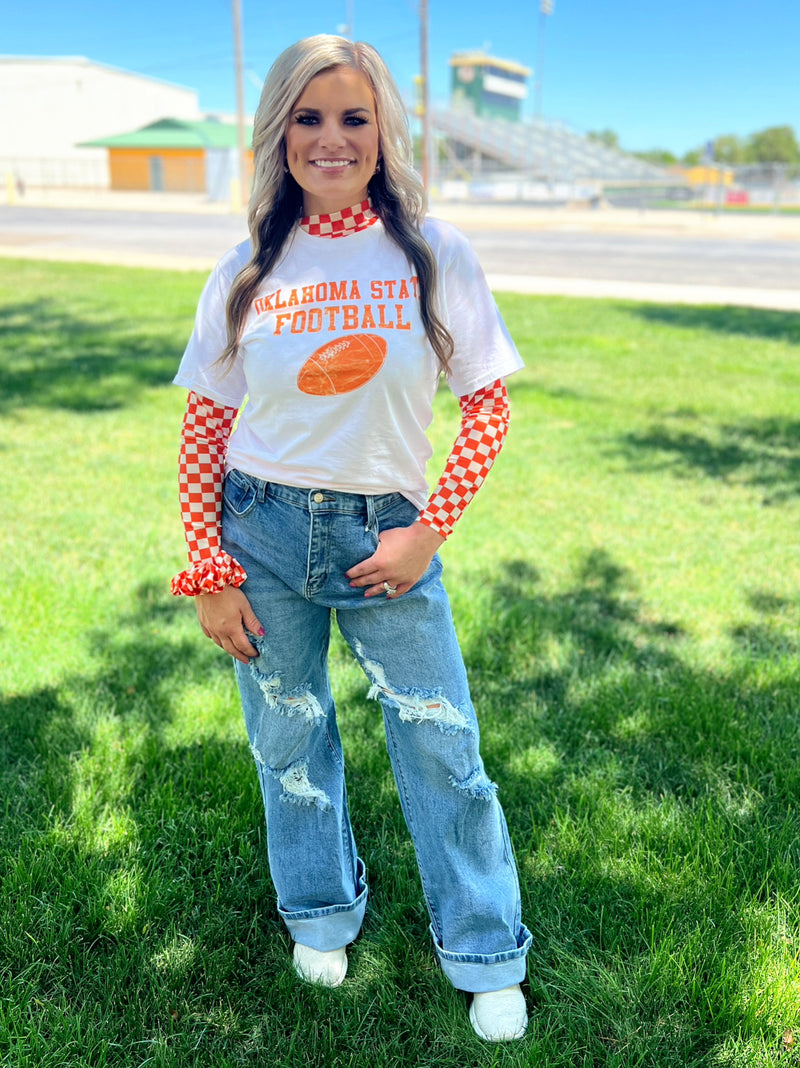 Sterling Kreek Pep Rally Orange Mesh Top | shirtandskin