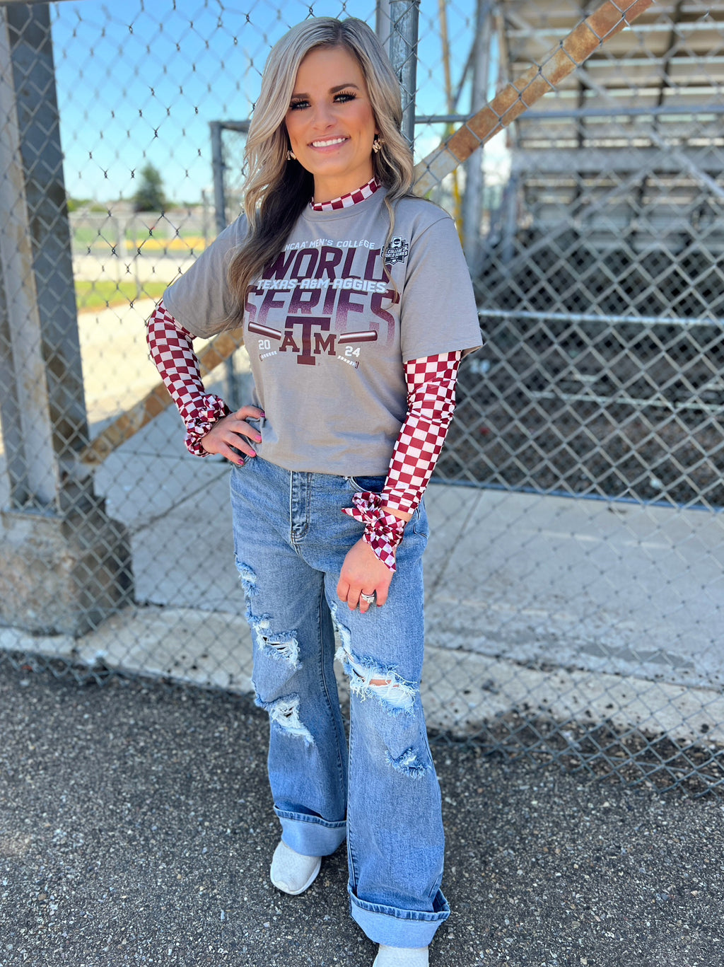 Sterling Kreek Pep Rally Maroon Mesh Top | shirtandskin