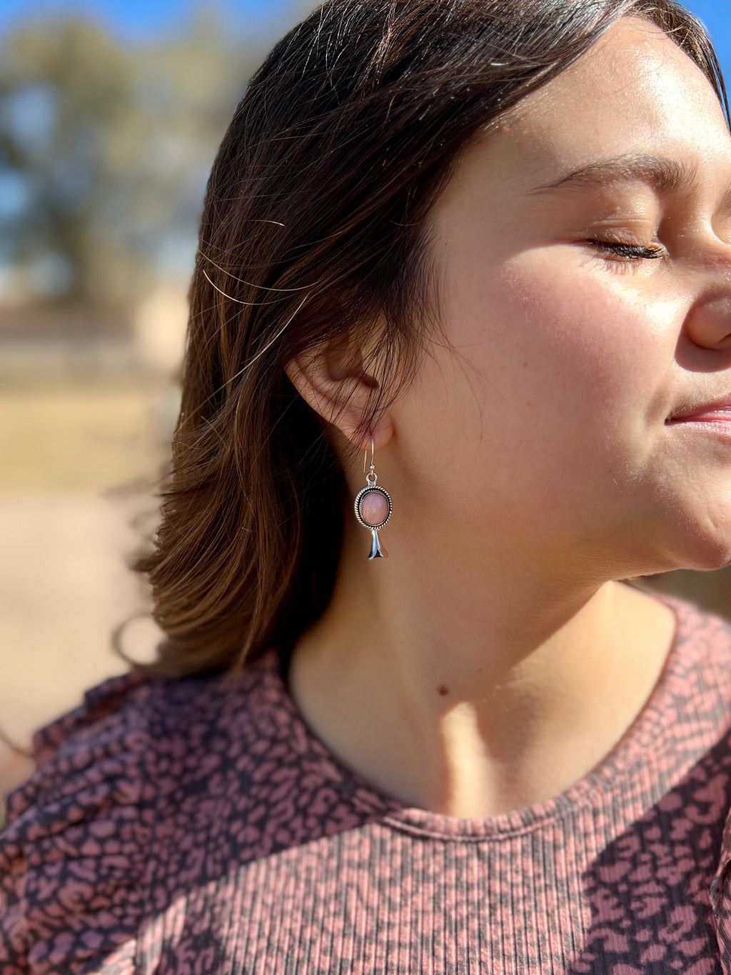 Ashleigh Navajo Handcrafted Sterling Earring | shirtandskin