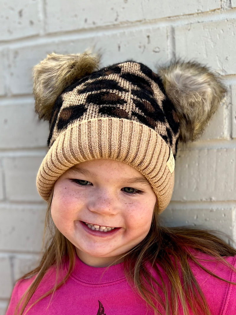 Sassy Double Pom-Pom Beanie - Kid's/Baby* | shirtandskin