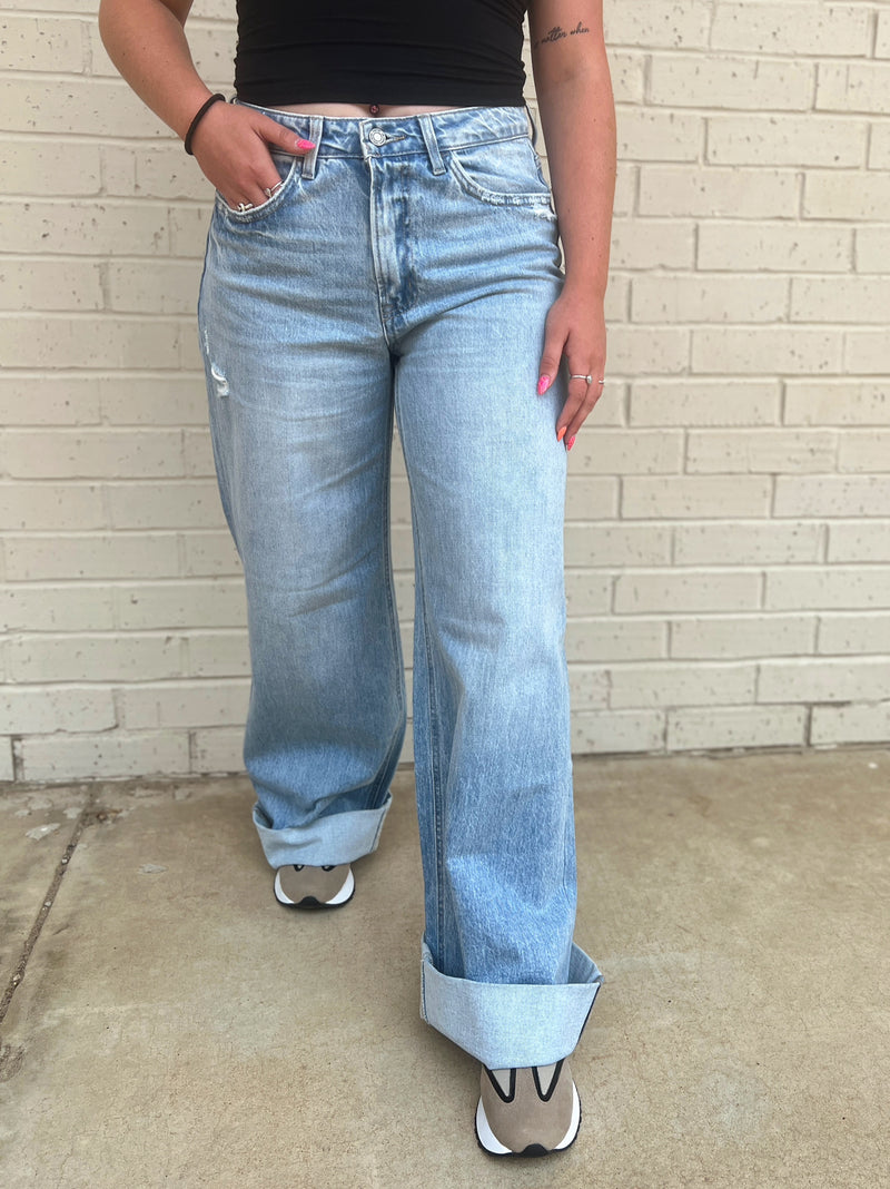 Jubilant Wide Leg Jeans | shirtandskin