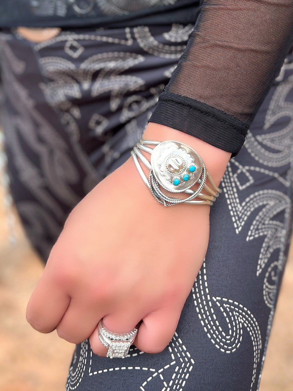 Grace And Grit Sterling Silver Navajo Cuff Bracelet