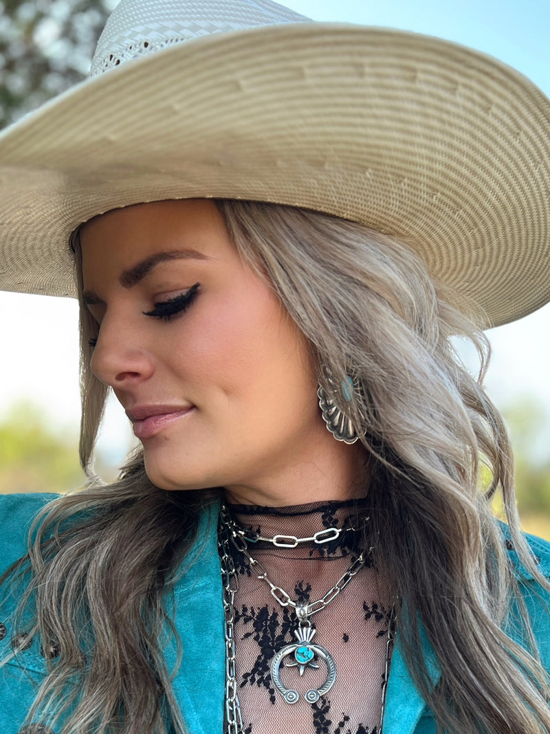 Big & Silver Concho Earrings | shirtandskin