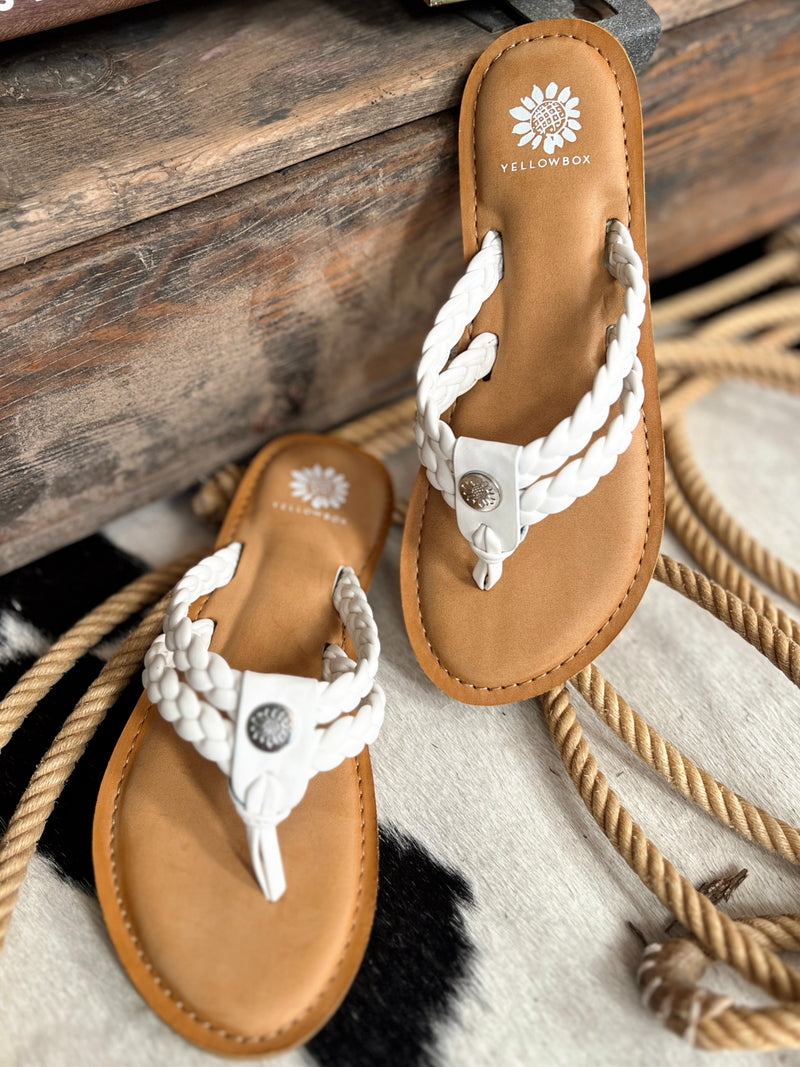 Devina White Strappy Sandals | shirtandskin