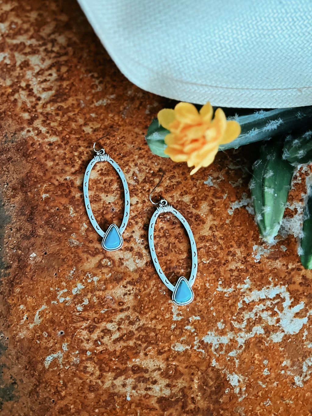 Concho Turquoise Earrings | shirtandskin