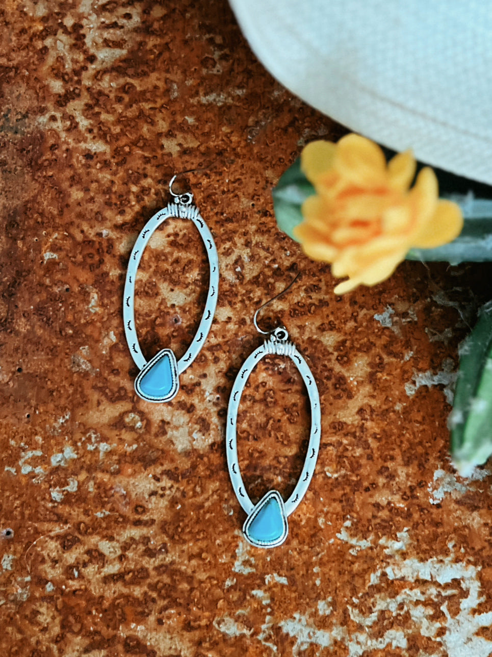 Concho Turquoise Earrings | shirtandskin