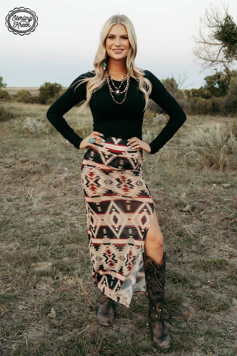 Santa Fe Slit Skirt | shirtandskin