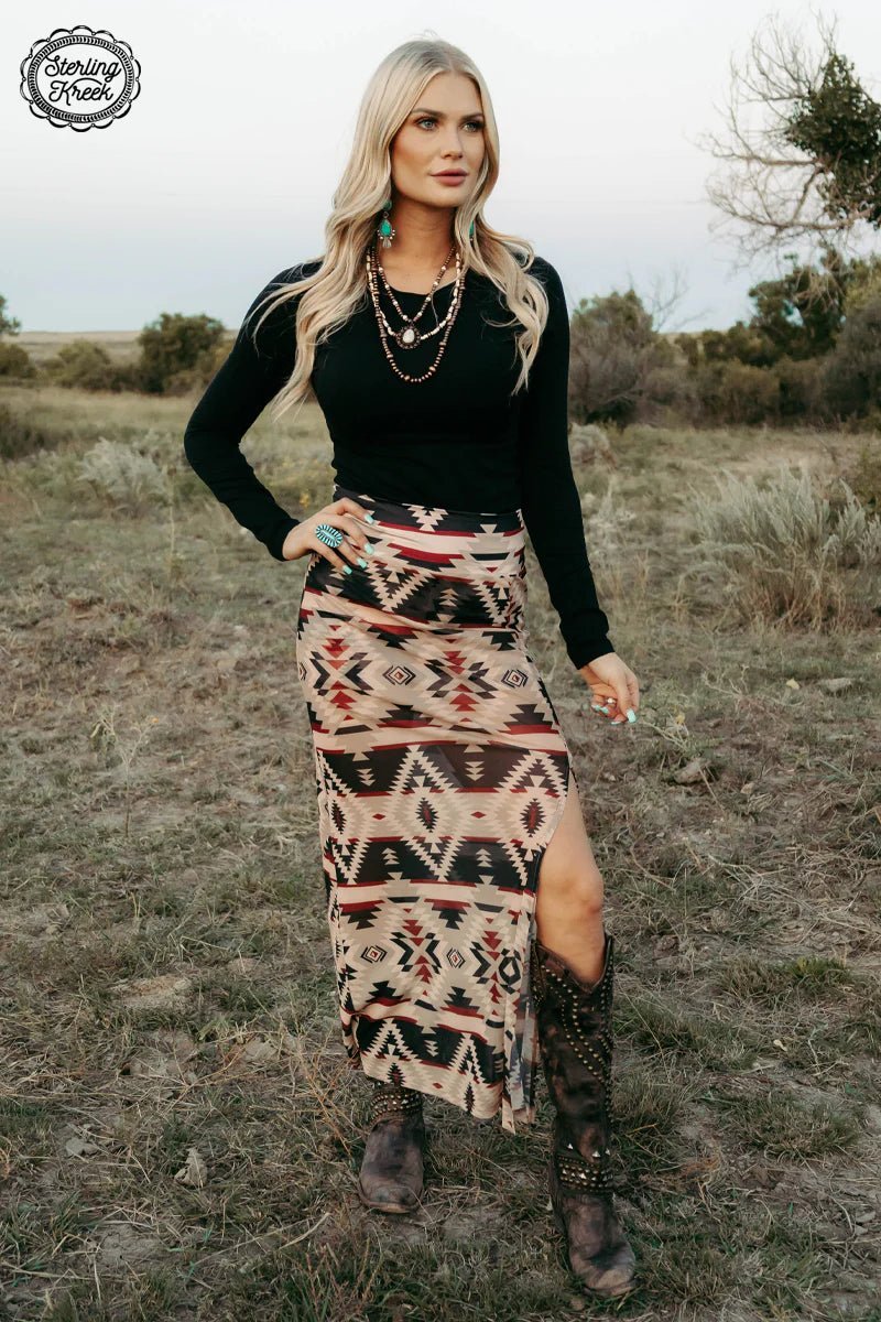 Santa Fe Slit Skirt | shirtandskin