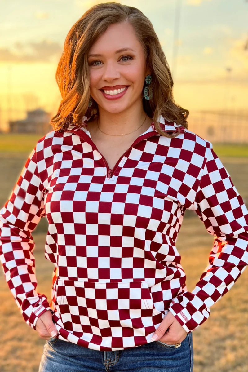 Sterling Kreek Maroon Pep Rally Pullover | shirtandskin