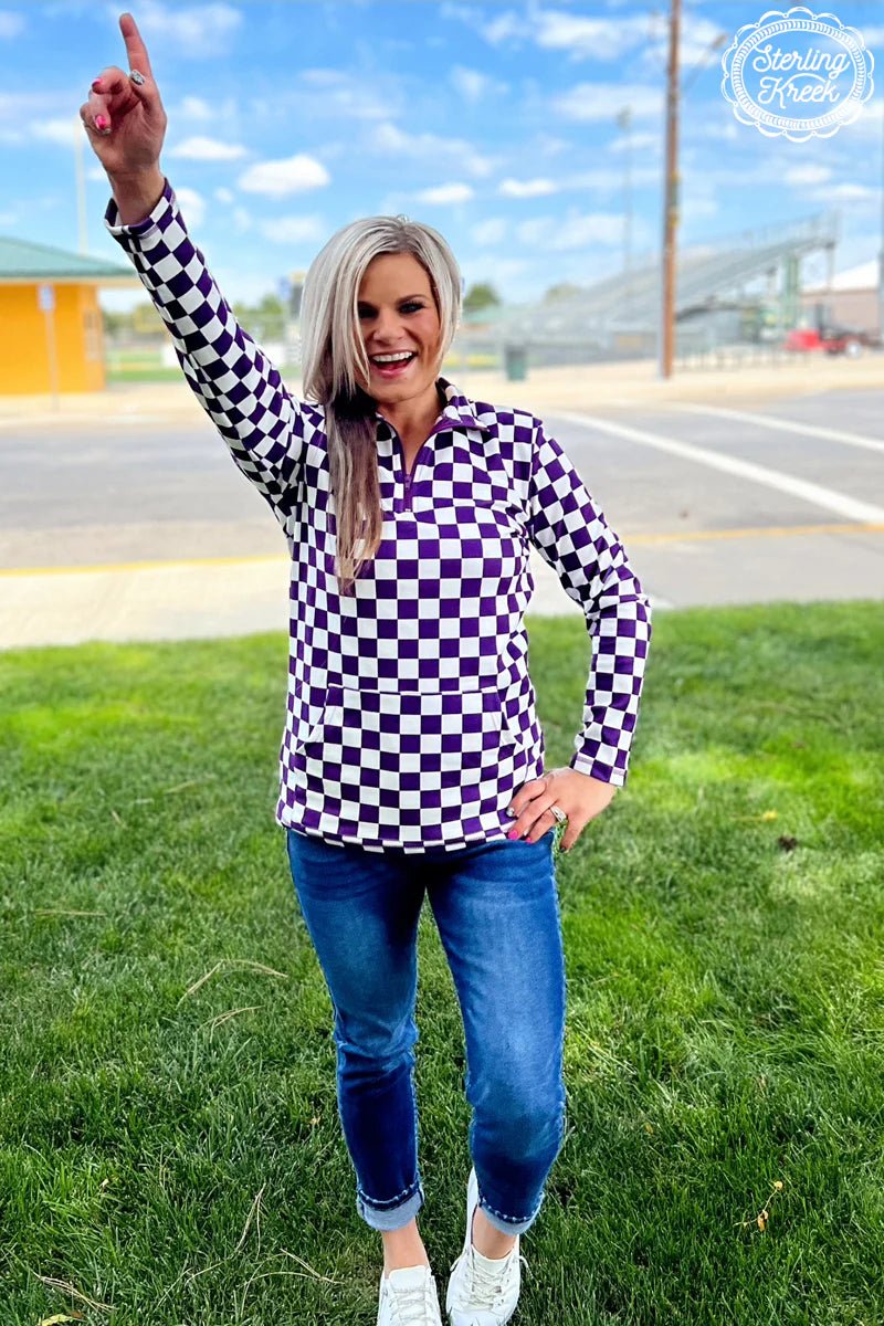 Sterling Kreek Purple Pep Rally Pullover | shirtandskin