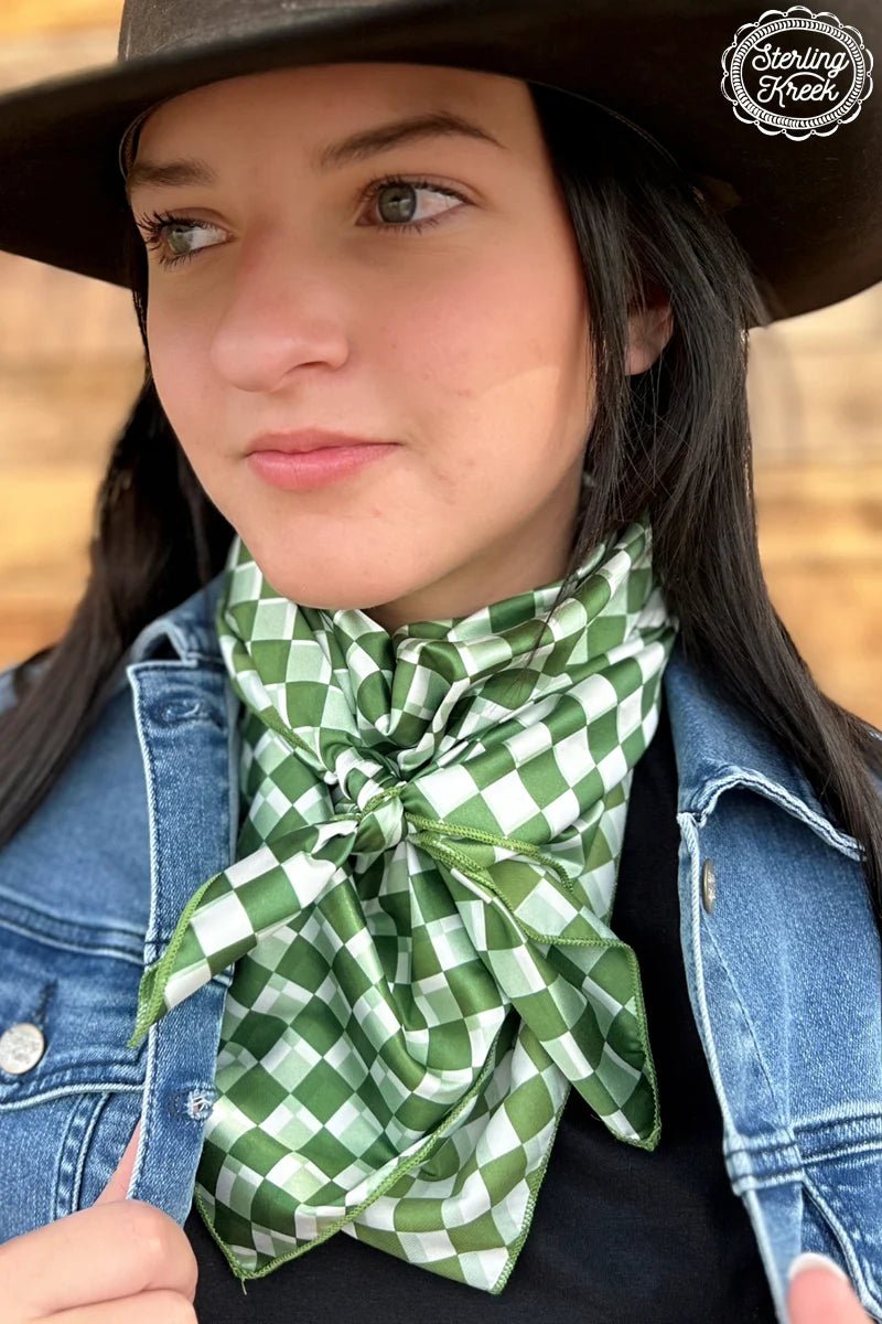 Sterling Kreek Pep Rally Green Wild Rag | shirtandskin