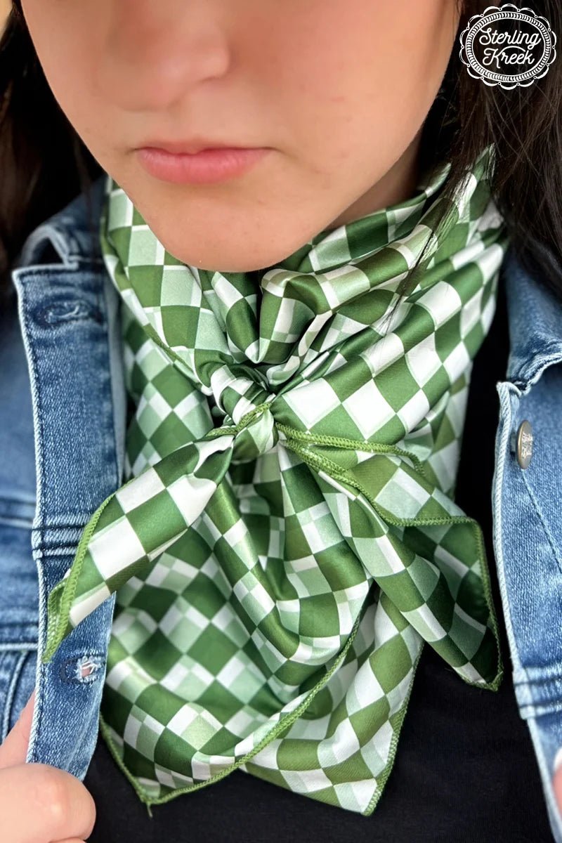 Sterling Kreek Pep Rally Green Wild Rag | shirtandskin