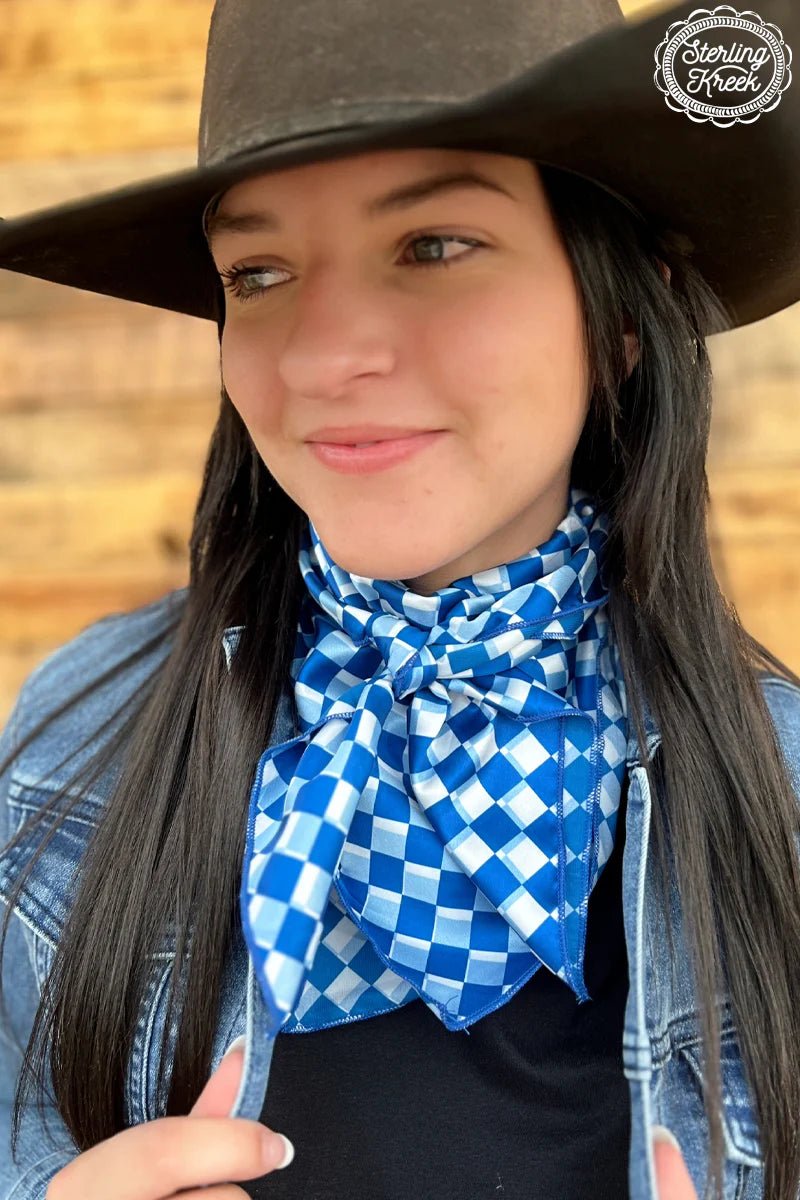 Sterling Kreek Pep Rally Blue Wild Rag | shirtandskin