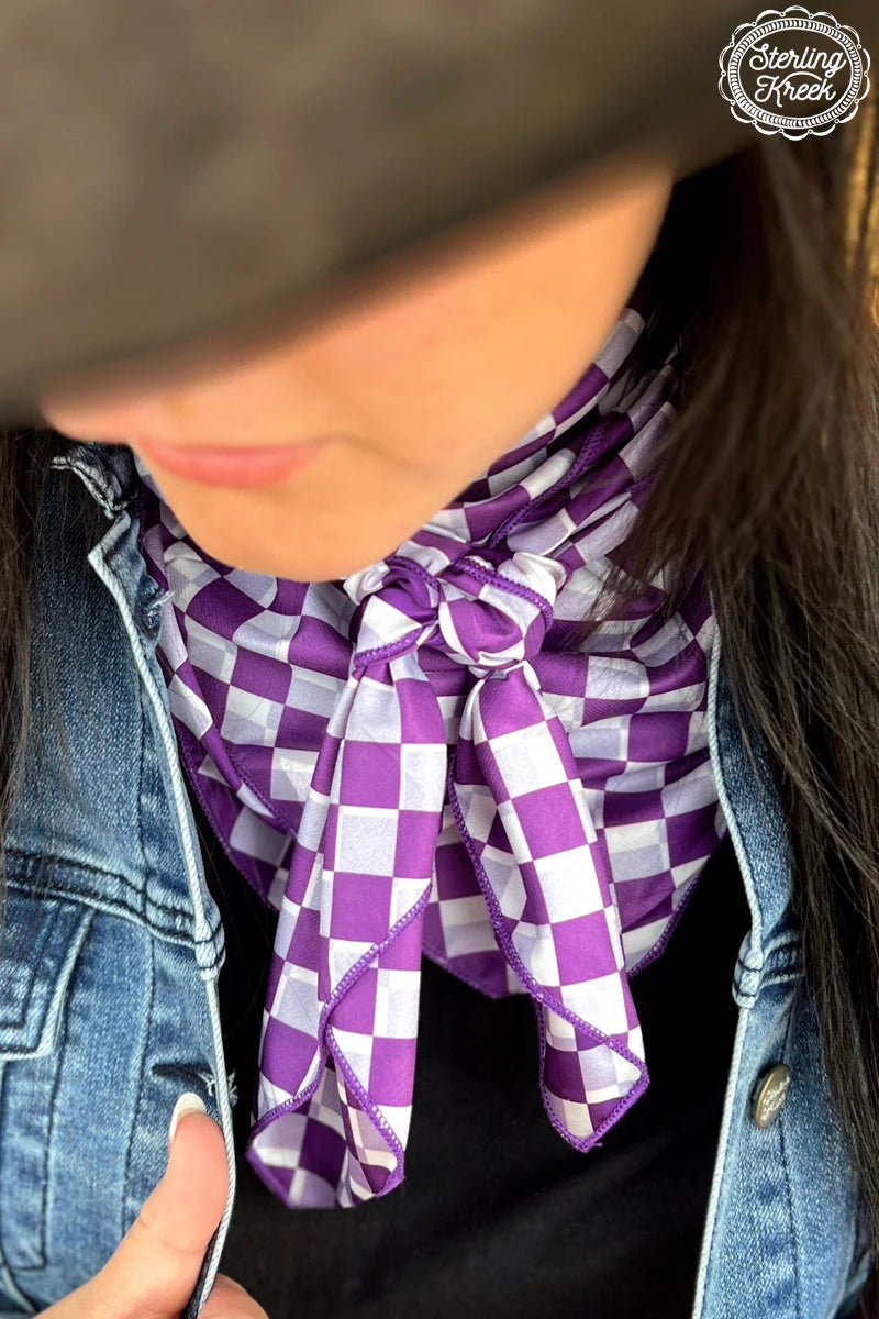 Sterling Kreek Pep Rally Purple Wild Rag | shirtandskin