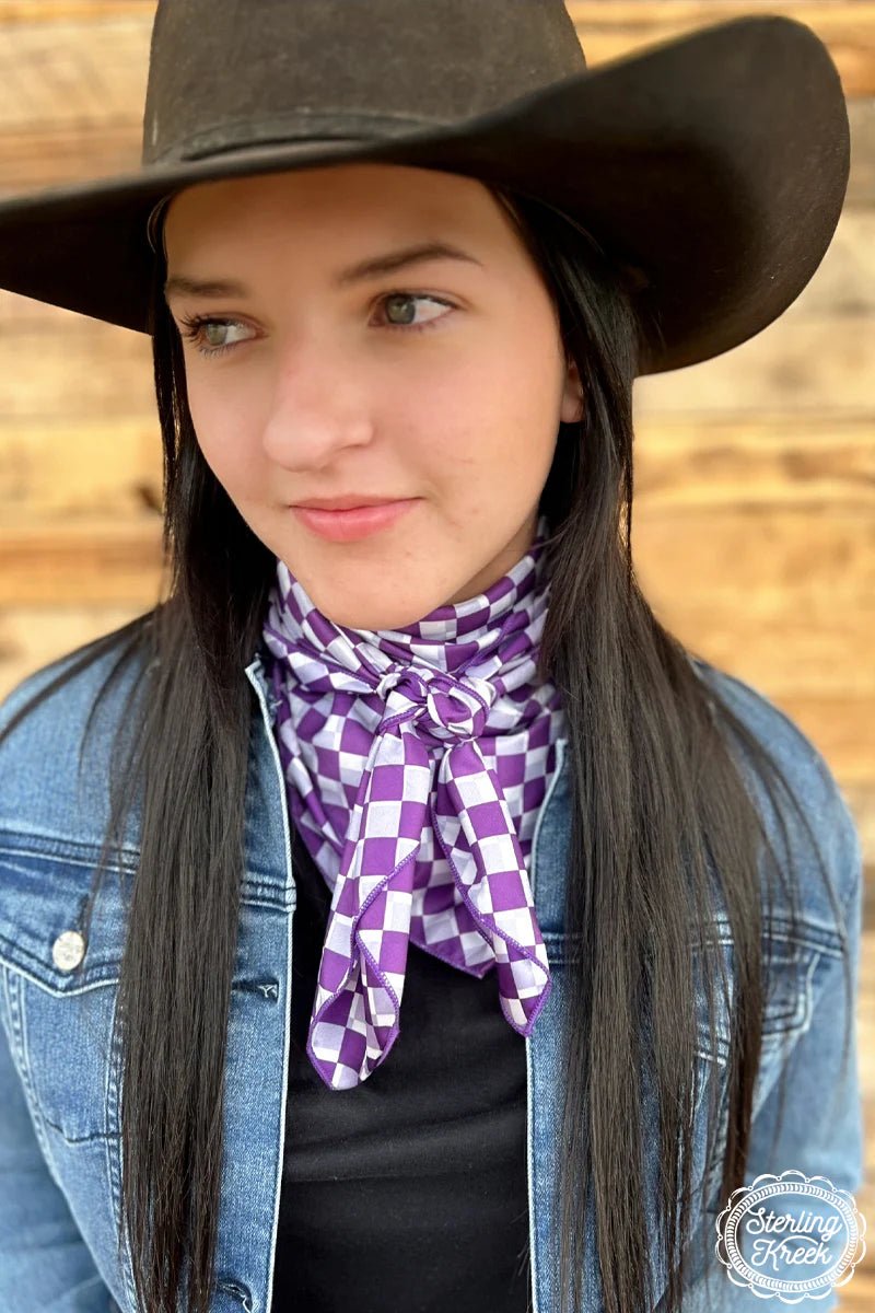 Sterling Kreek Pep Rally Purple Wild Rag | shirtandskin