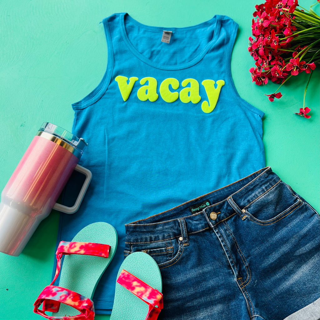 Vacay Magic Puff Tank Top* | shirtandskin