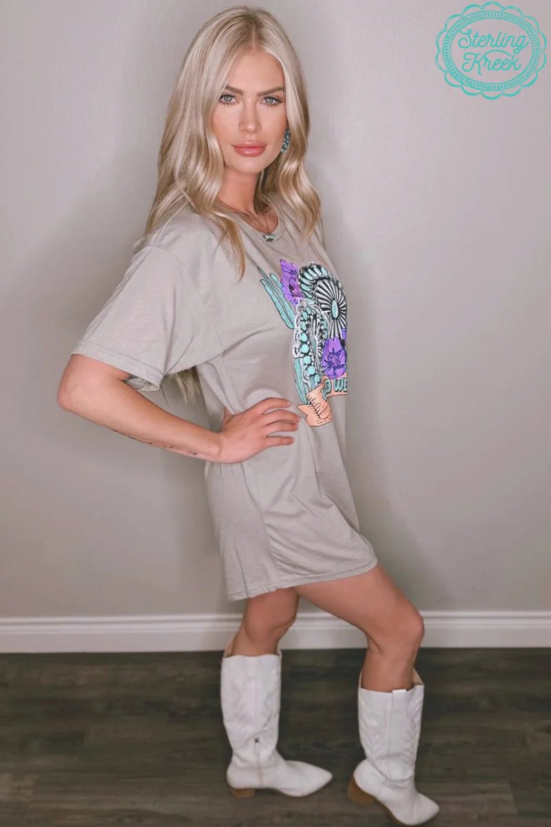 Wild West T-Shirt Dress | shirtandskin