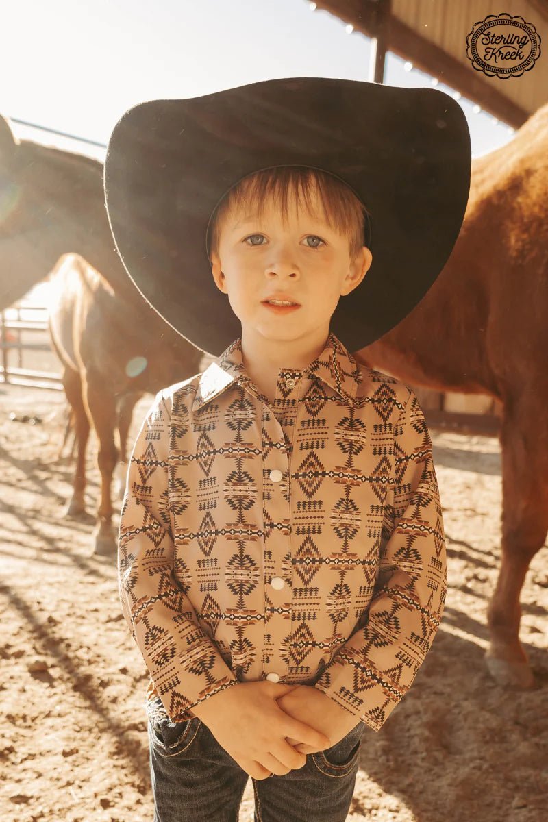 KIDS Sitting Bull Botton Up | shirtandskin