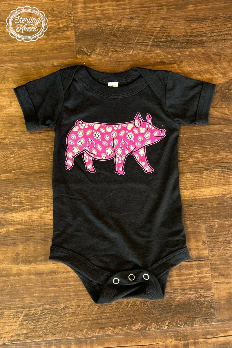 KIDS Concho Pig Onsie | shirtandskin