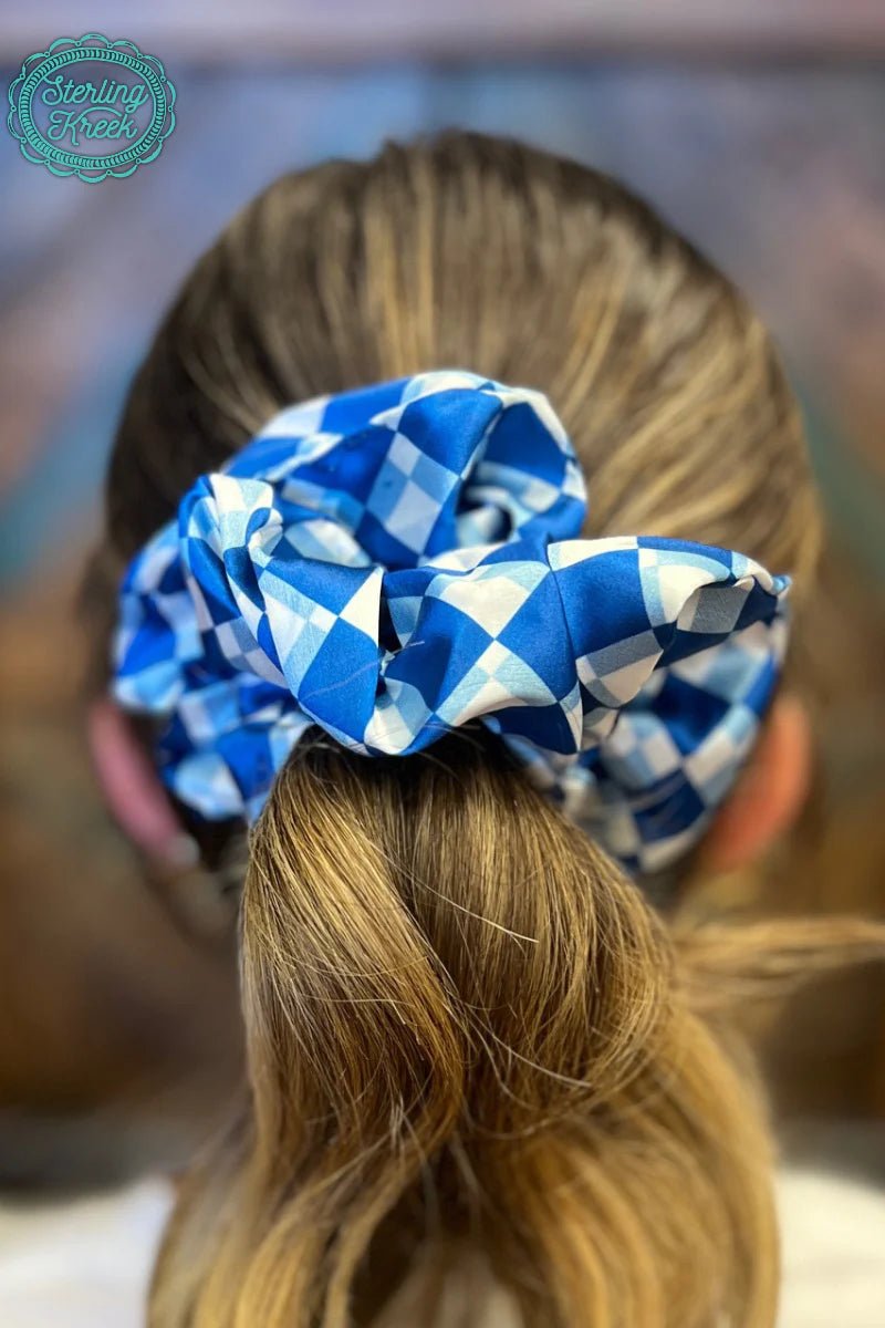 Sterling Kreek Pep Rally Scrunchie Blue | shirtandskin