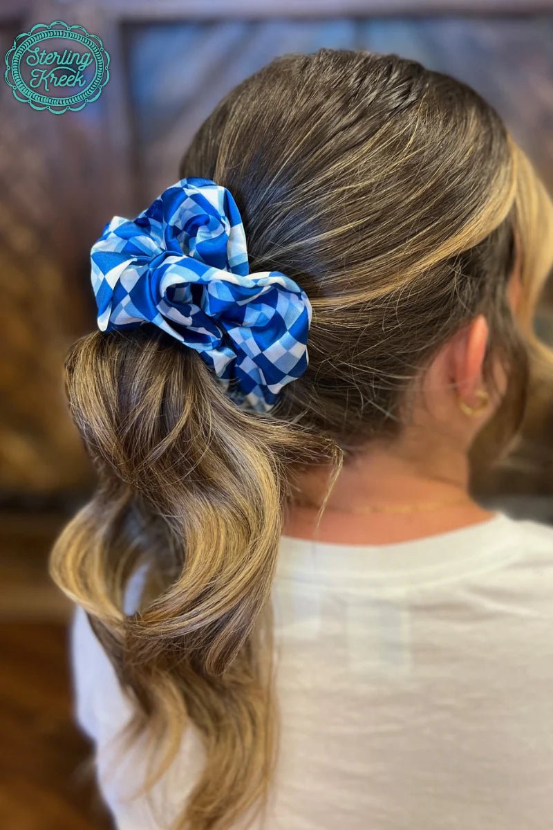 Sterling Kreek Pep Rally Scrunchie Blue | shirtandskin