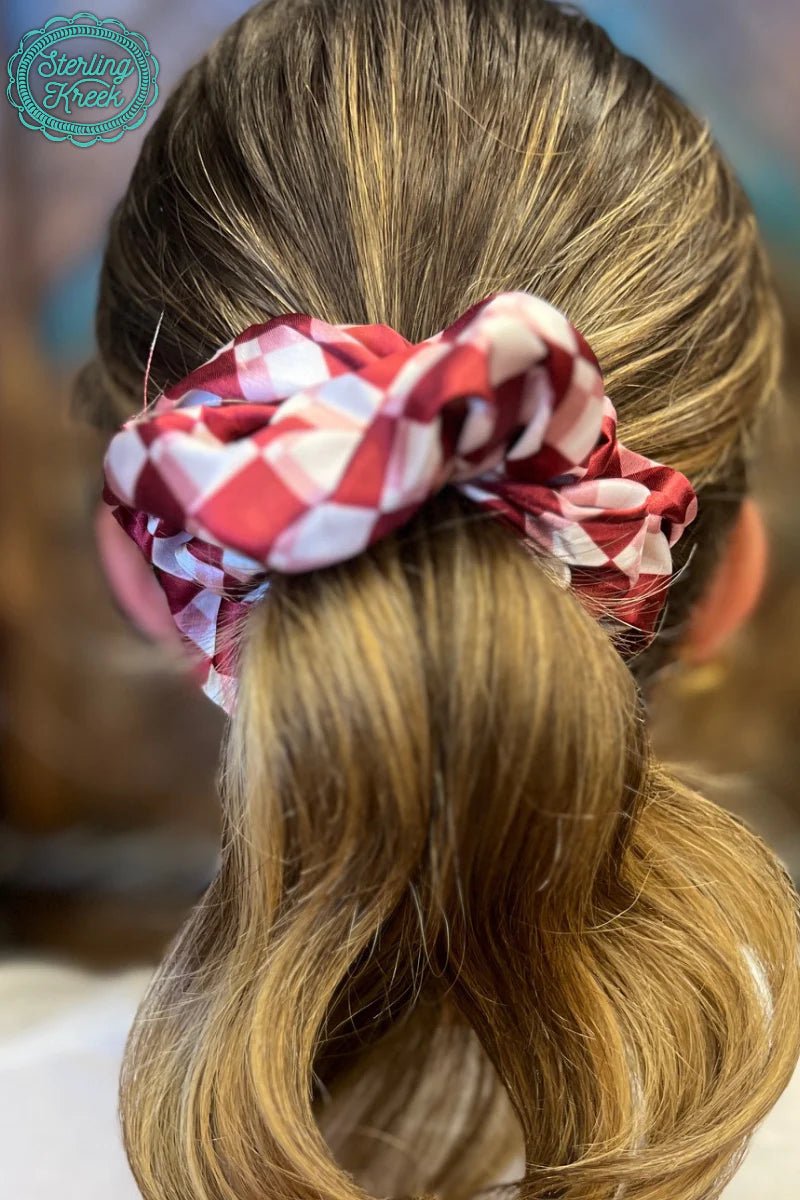 Sterling Kreek Pep Rally Scrunchie Maroon | shirtandskin