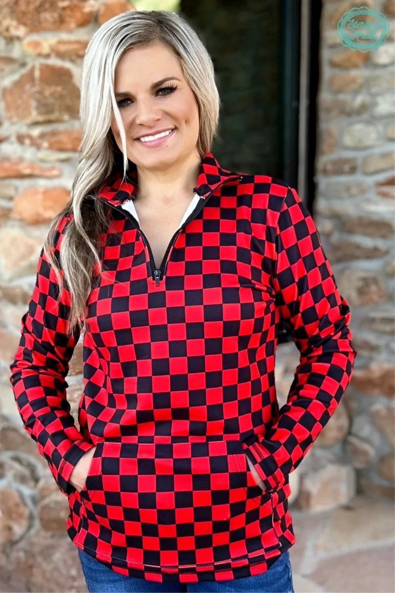 Sterling Kreek Black & Red Pep Rally Pullover | shirtandskin