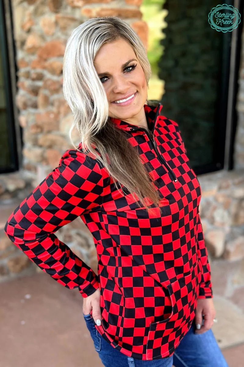 Sterling Kreek Black & Red Pep Rally Pullover | shirtandskin