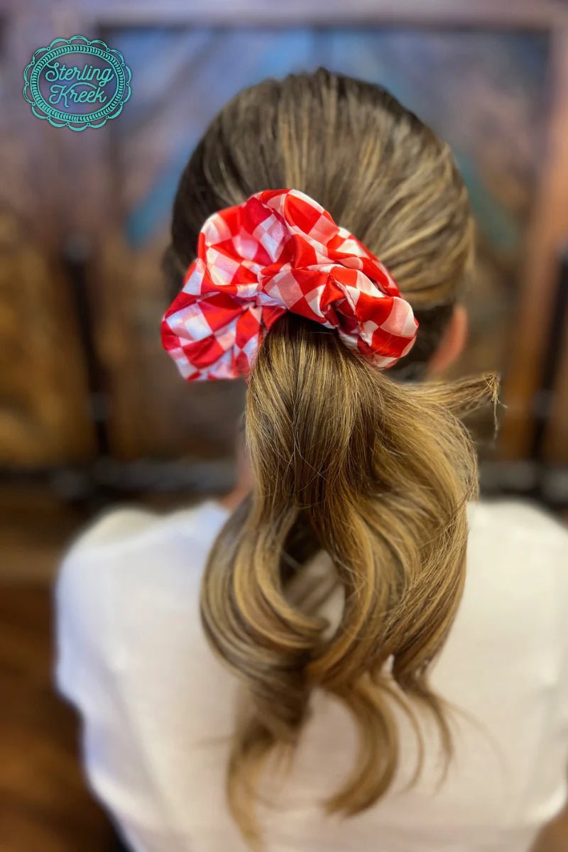 Sterling Kreek Pep Rally Scrunchie Red | shirtandskin