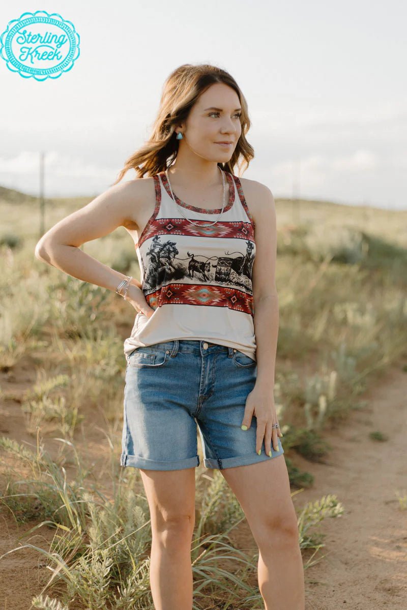 Sterling Kreek Rodeo Princess Tank Top | shirtandskin