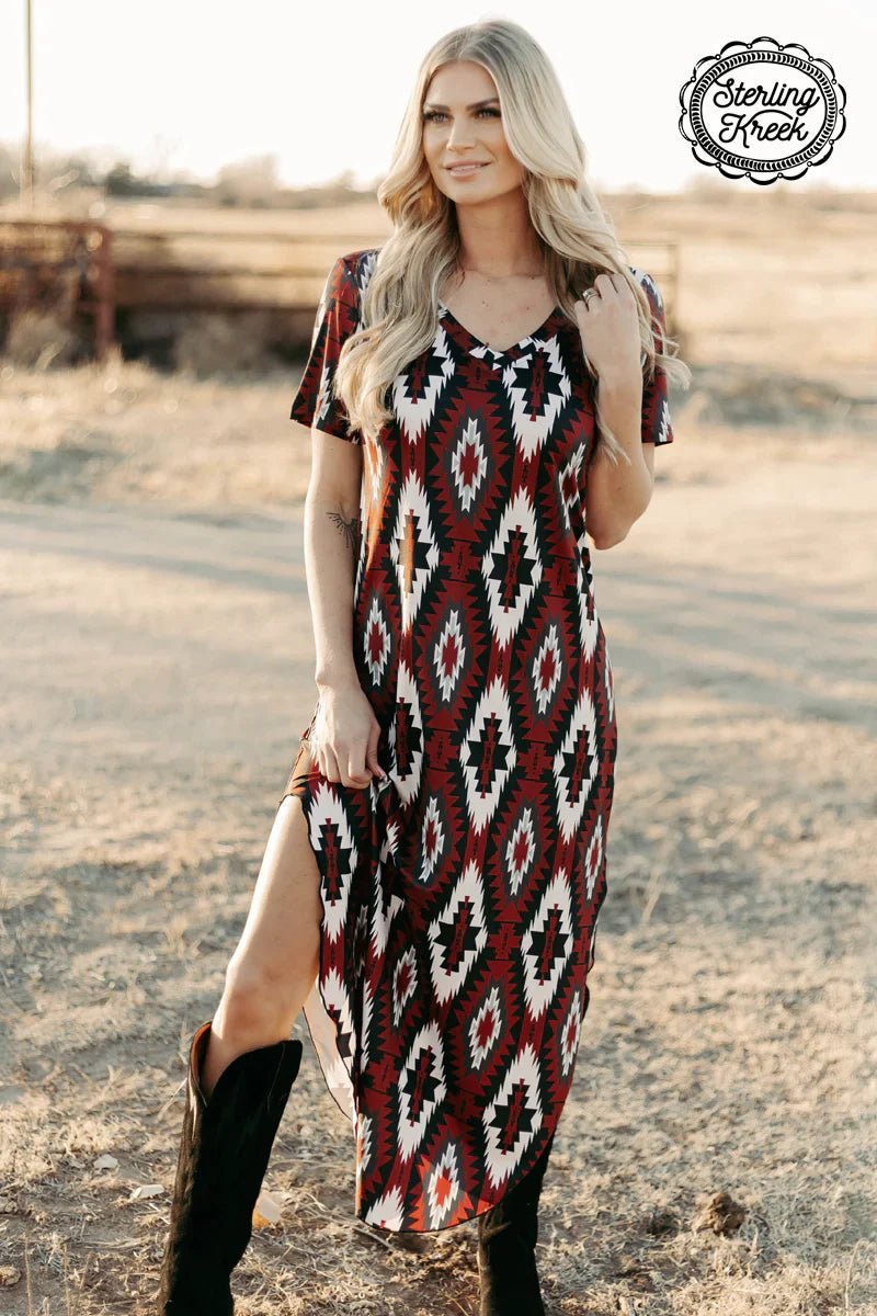 PLUS  Western Rebel Maxi Dress | shirtandskin