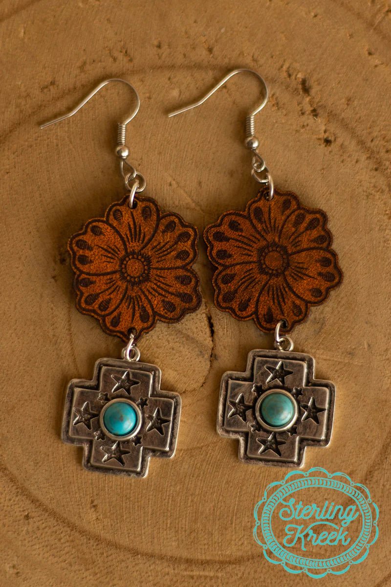 Texas Tooled Earrings | shirtandskin