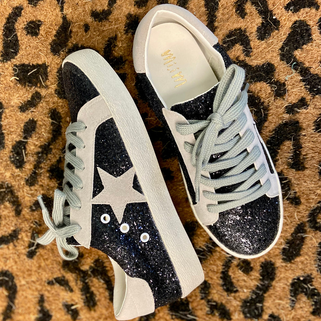 Midnight Glazed Star Sneakers | shirtandskin