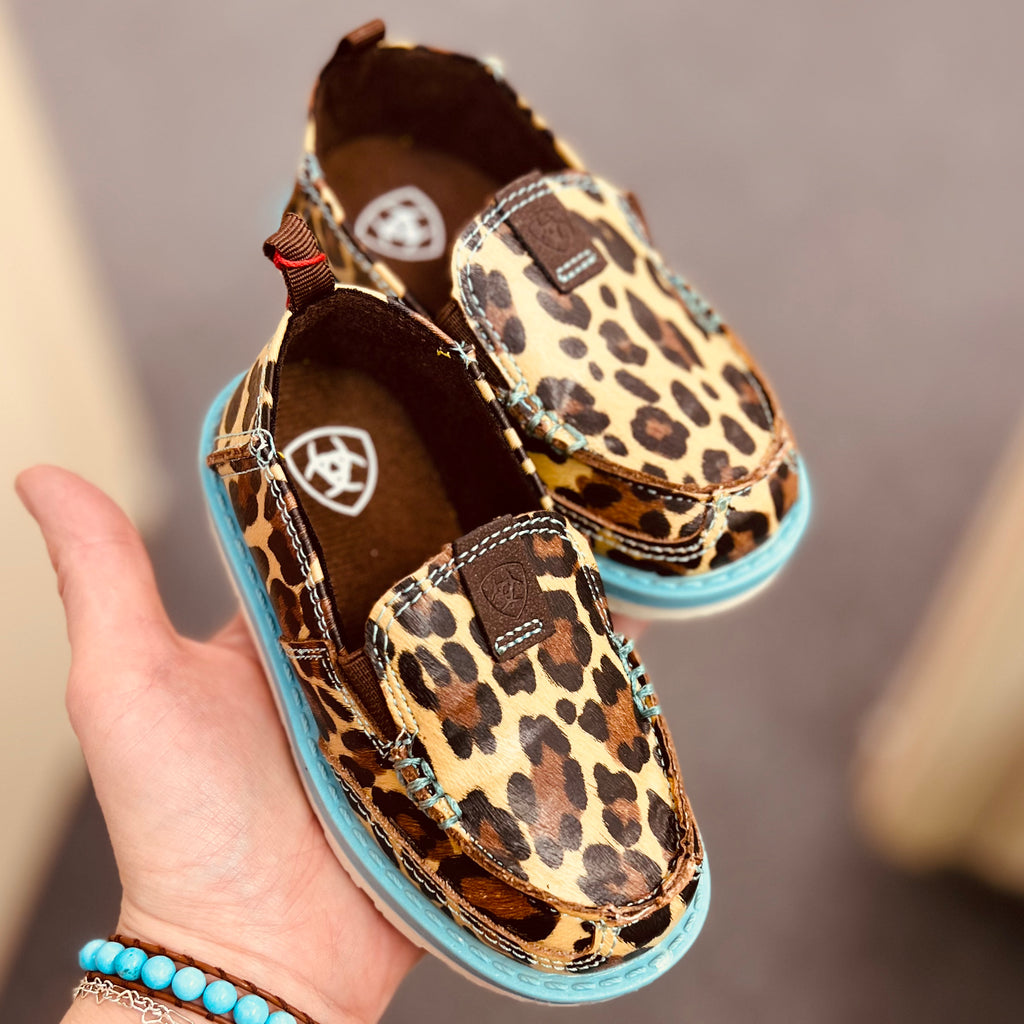 Toddler Ariat Lil' Leopard Stompers | shirtandskin