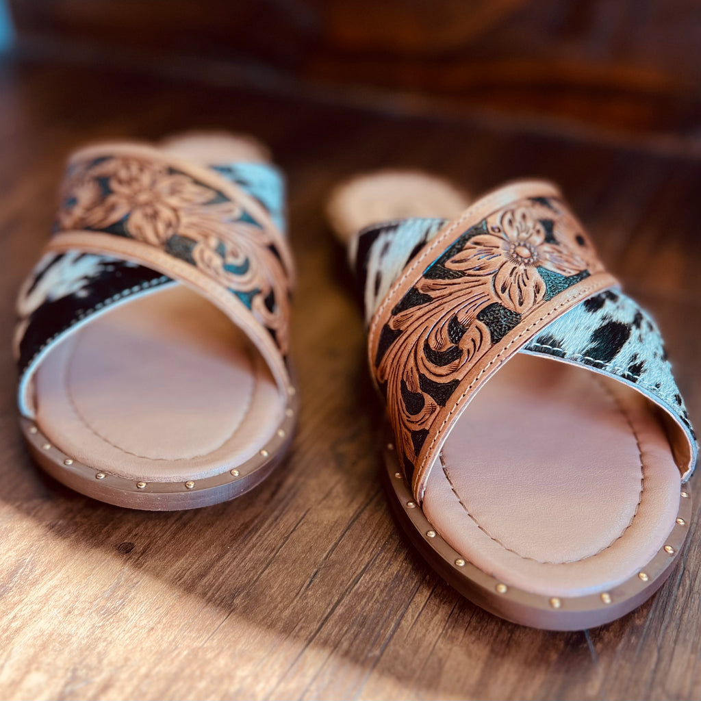 Chappy Western Hand Tooled Sandals | shirtandskin