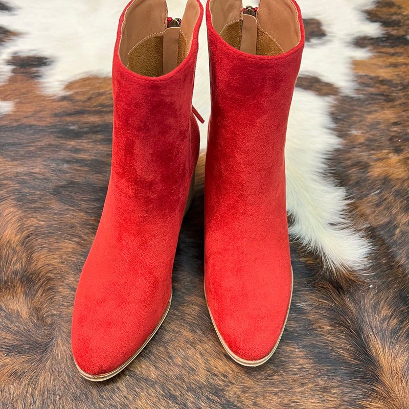 Boujee Red Booties* | shirtandskin