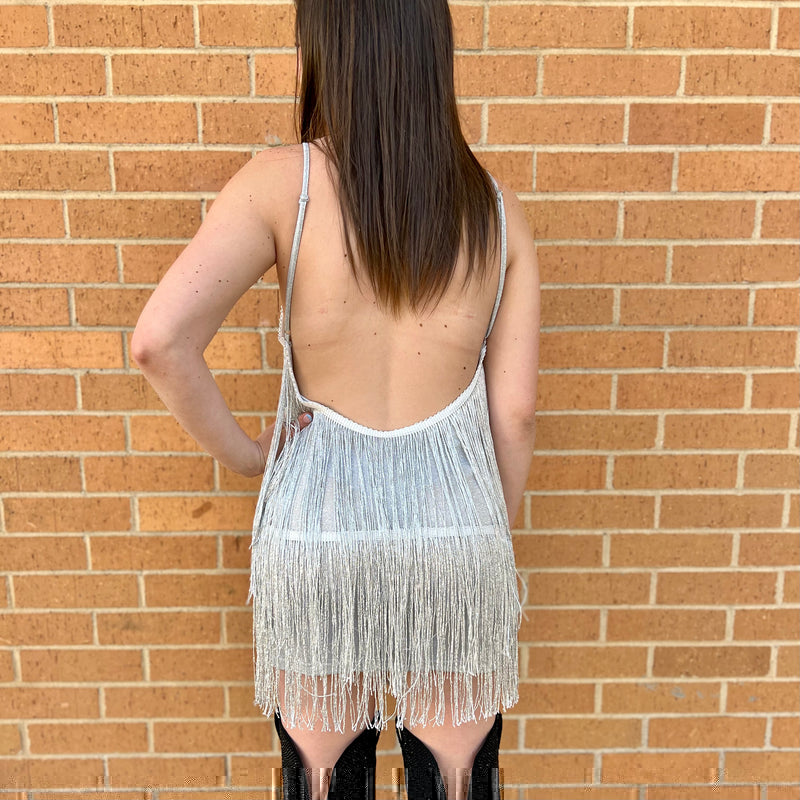 Fringe Tassel Backless Dress* | shirtandskin