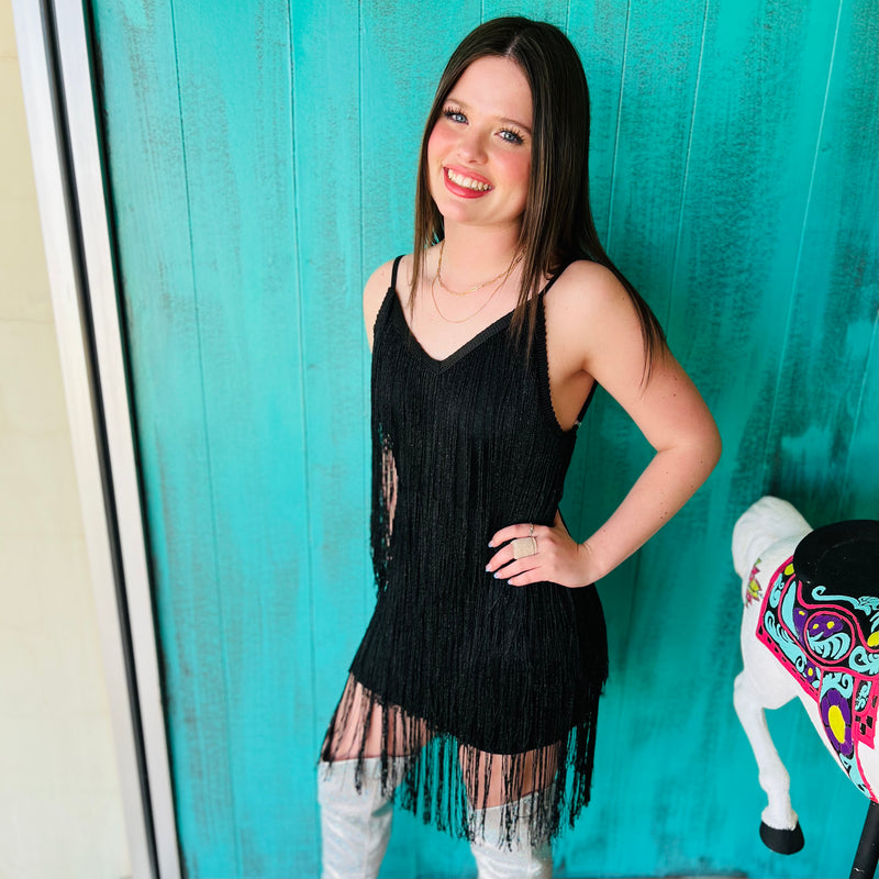 Fringe Tassel Backless Dress* | shirtandskin