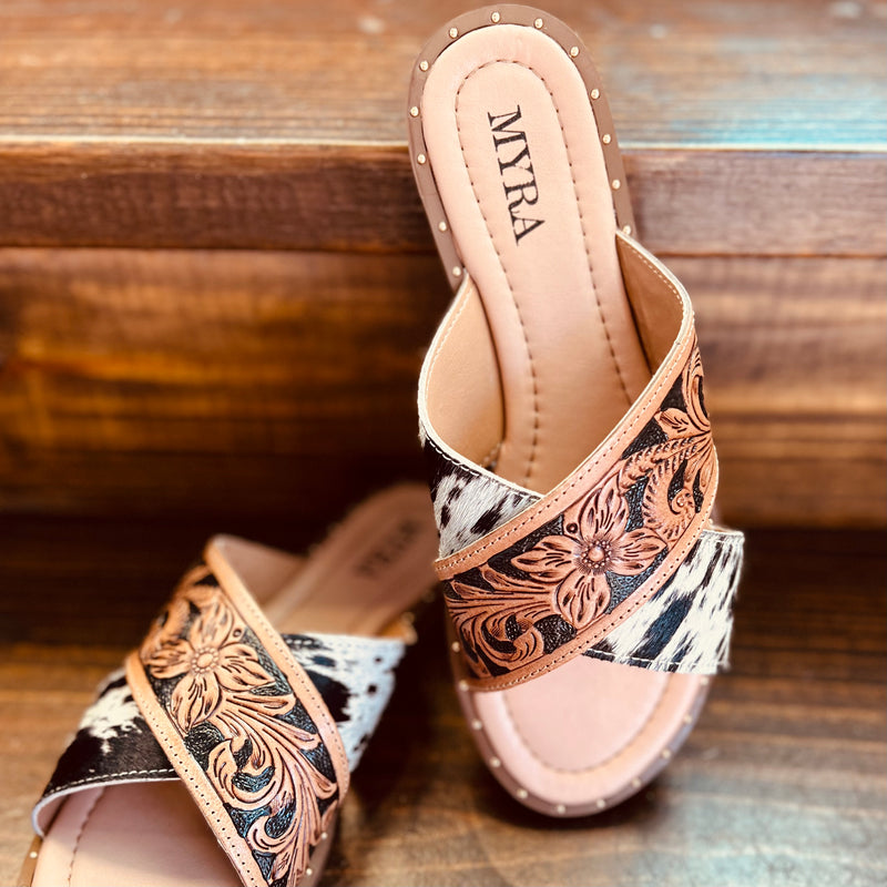 Chappy Western Hand Tooled Sandals | shirtandskin