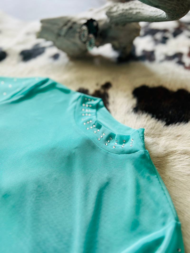 Turquoise Trouble Top | shirtandskin