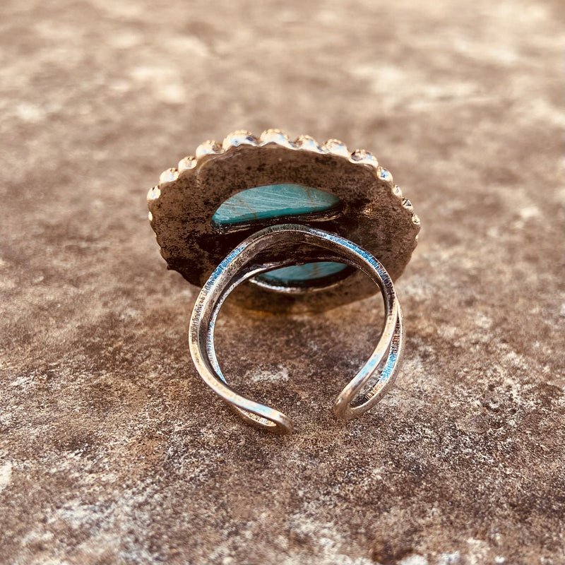 Turquoise Center Ring | shirtandskin