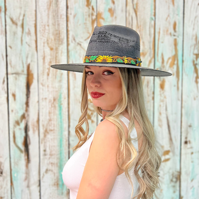 Rolling Around In The Sunflowers Straw Hat | shirtandskin