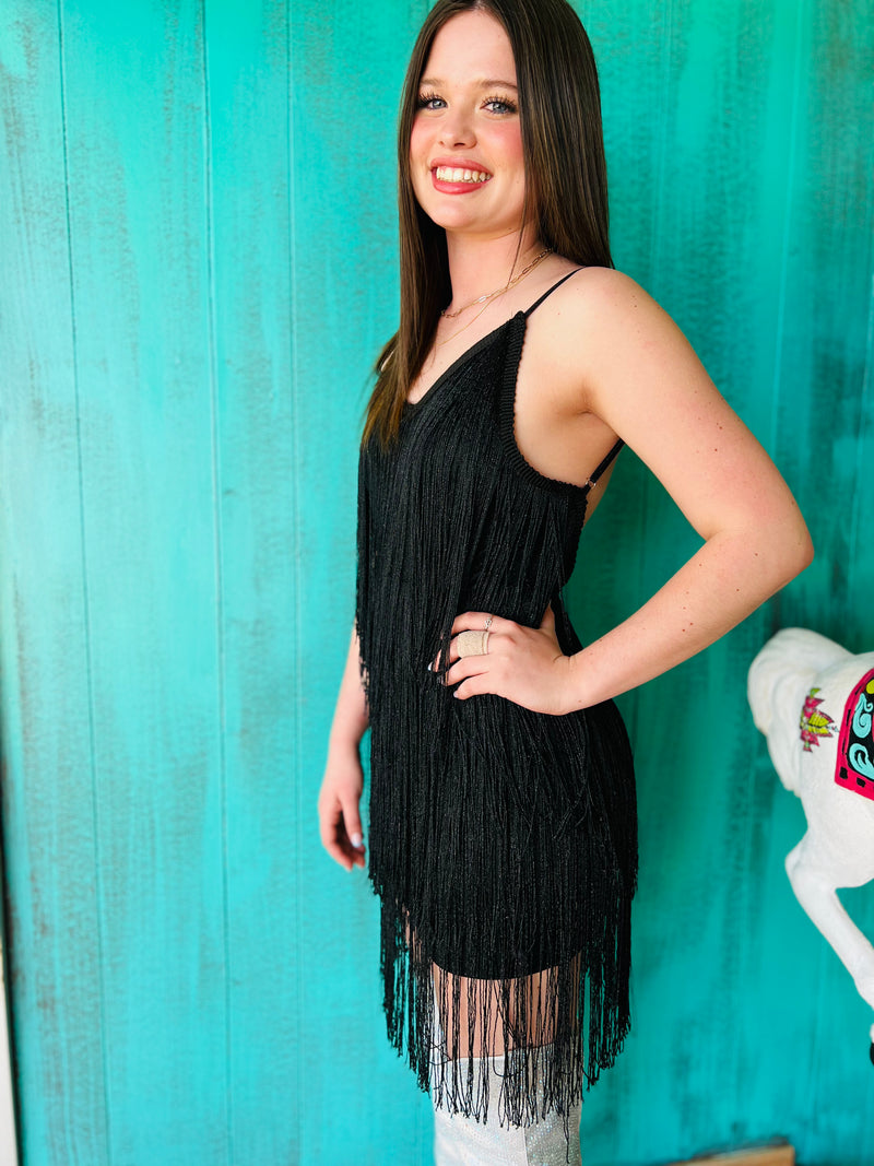 Fringe Tassel Backless Dress* | shirtandskin