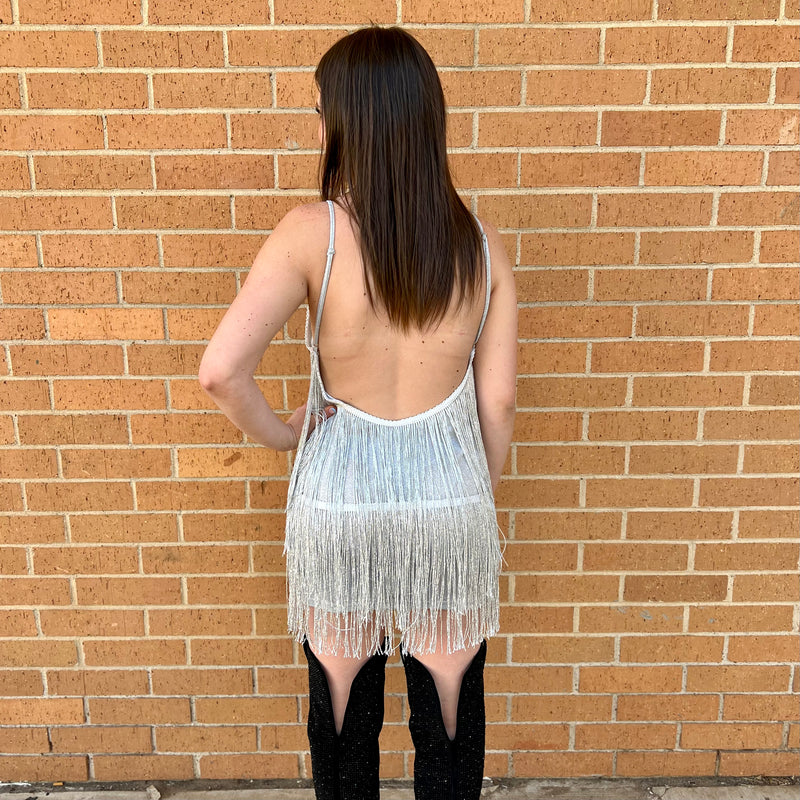 Fringe Tassel Backless Dress* | shirtandskin