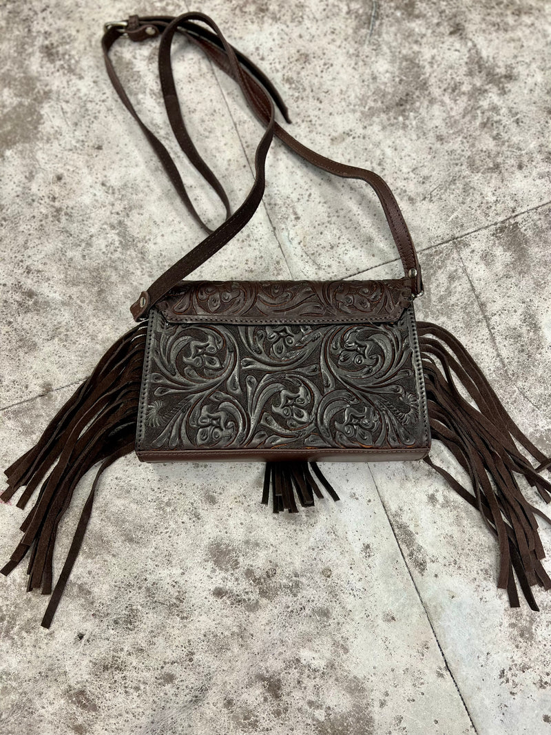 The Essential Tooled Leather Crossbody | shirtandskin