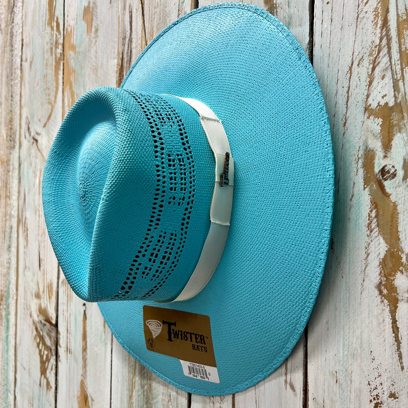 Rolling Around In The Turquoise Straw Hat | shirtandskin